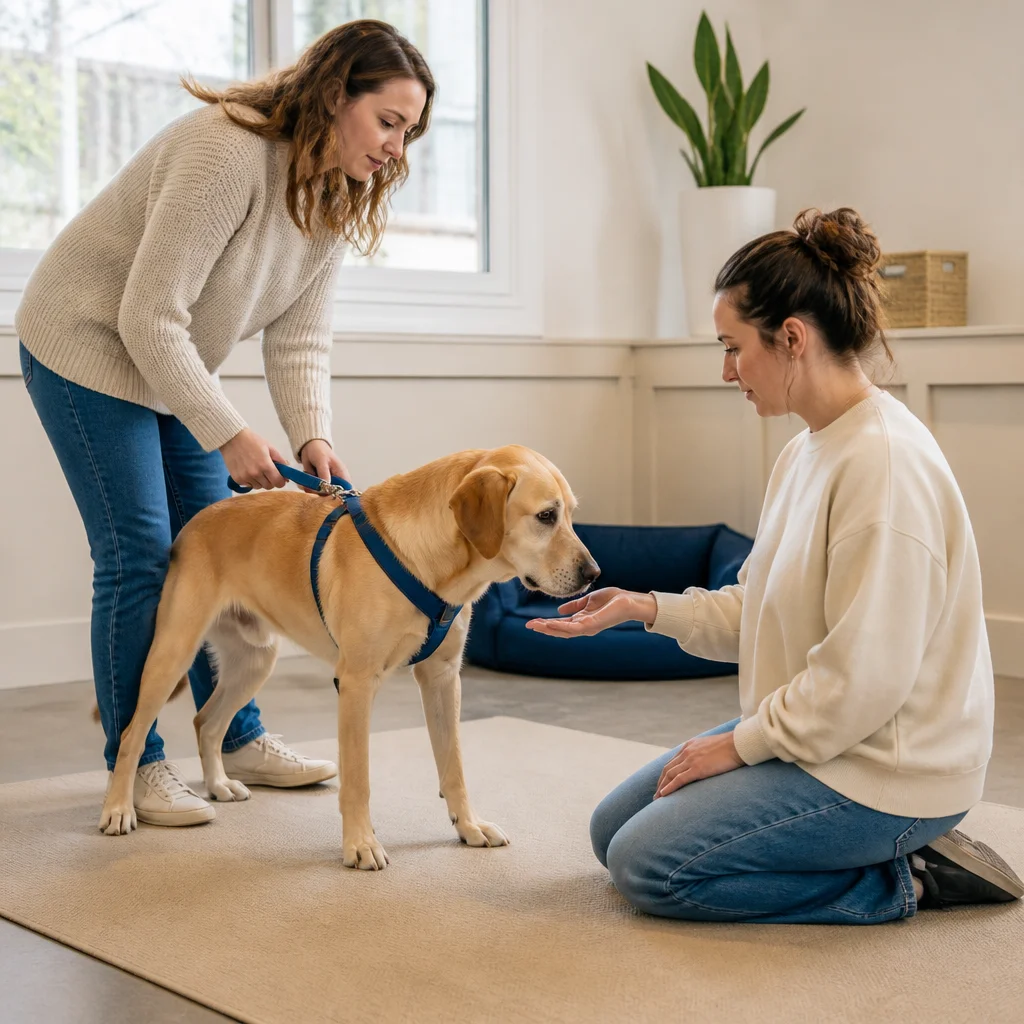 A quiet rest option suited to a dog needing a slower pace